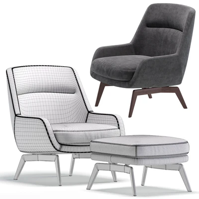 Minotti BELT Armchair by Rodolfo Dordoni — Вид 3