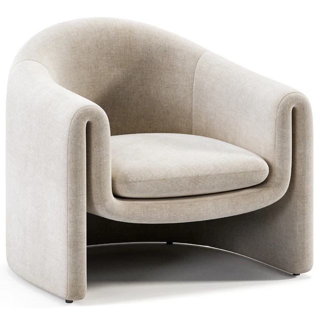 Velvet Sculptural Chair — Скачать