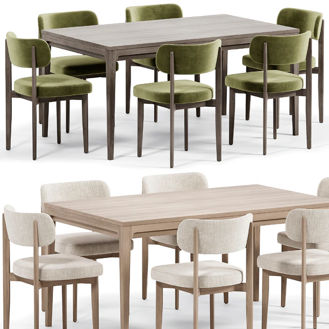 Seam Chair, Yunit Dining Table by Dantone Home — Скачать
