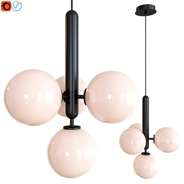 Chandelier Miira 4 pendant opal — Descargar