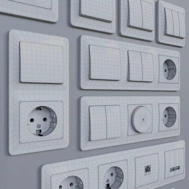 Sockets and switches Schneider Electric Glossa | Graphite — Descargar