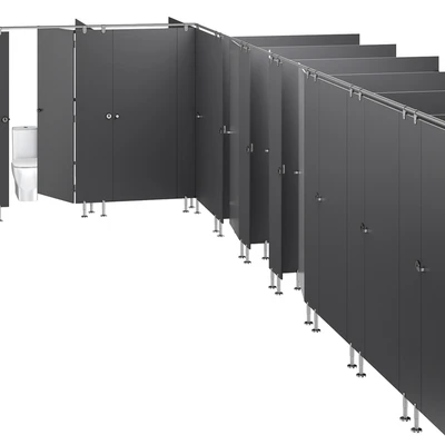 Sanitary partitions for public toilets FunderMax 3 — Ver 2