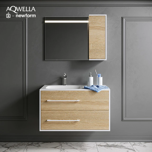 Aqwella bathroom suite with Newform decor — Descargar