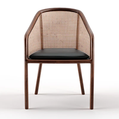 WARD BENNETT CANE LANDMARK LOUNGE CHAIR — Ver 2