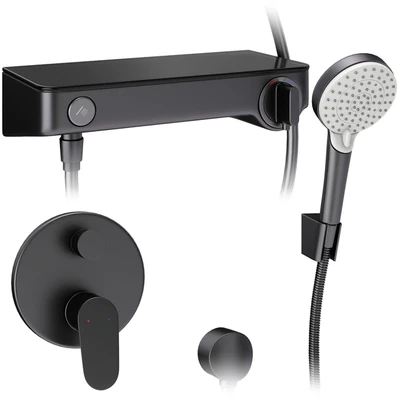 Смесители и душевые системы Hansgrohe black set 170 — Вид 2