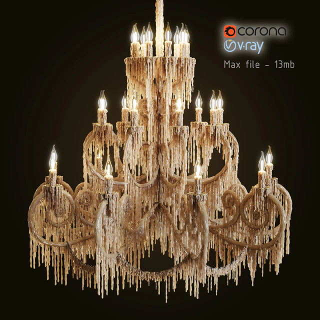 Chandelier bathed in wax — Descargar