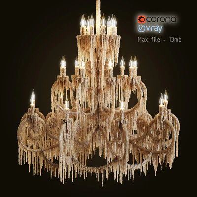 Chandelier bathed in wax — Ver 1