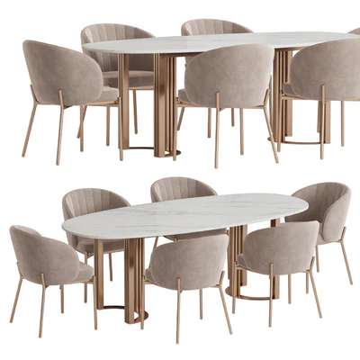 Hudkoff Lord table Shell chair — Ver 1