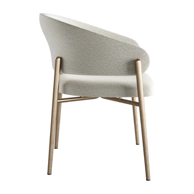 LINDA Upholstered Fabric Chair With Armrests by Marelli — Вид 2