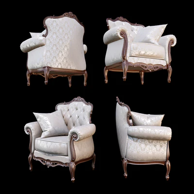 Armchair Angelo Cappellini AUSTEN — Ver 2