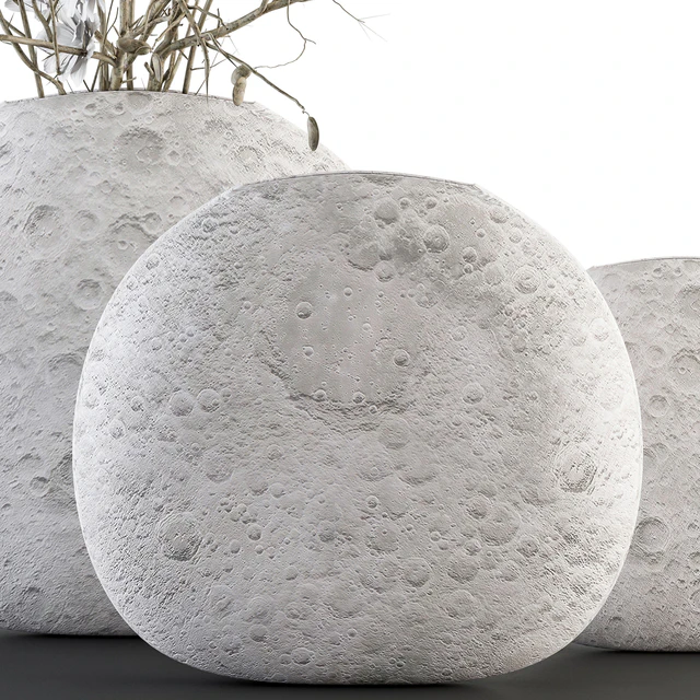 Bouquet - white Flower in Circular lunar vase 88 — Скачать