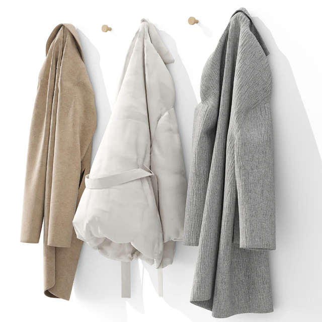 Outerwear and cap on hooks Set 01 — Descargar