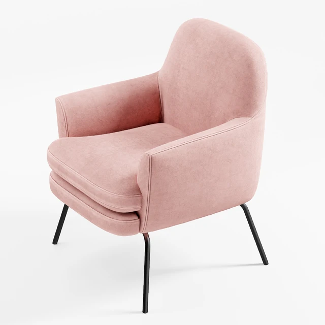 Chloe Velvet Arm Chair — Descargar