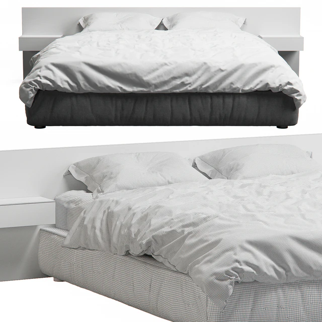 Loft Bed With Wood Headboard — Descargar