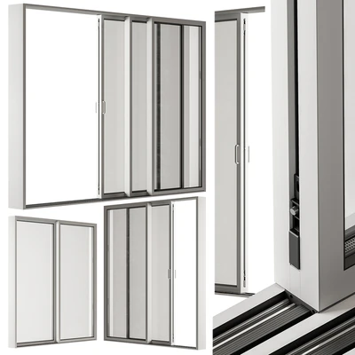 Sliding Metal Window - Windows Set 20 — Ver 3