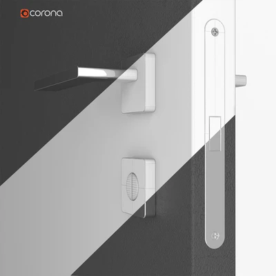Flush-mounted interior door — Ver 2