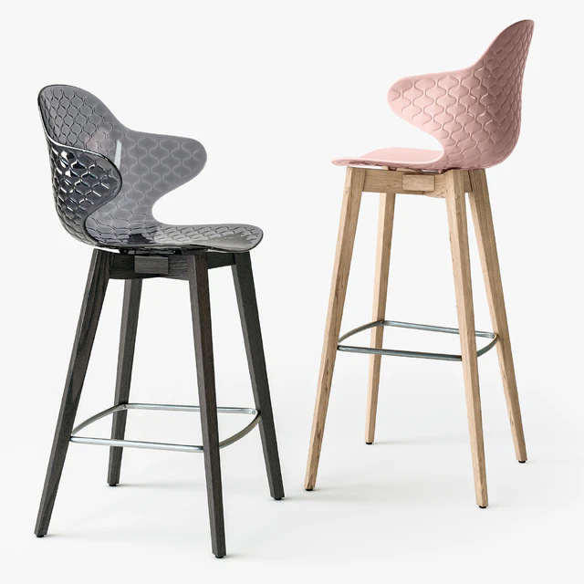 Calligaris Saint Tropez wood stool — Скачать