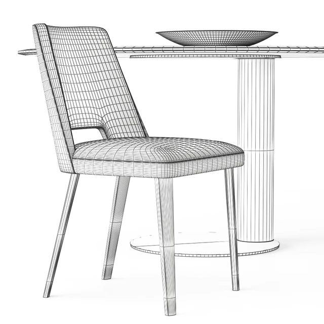 Gallotti&Radice table and chair Oto Thea — Descargar