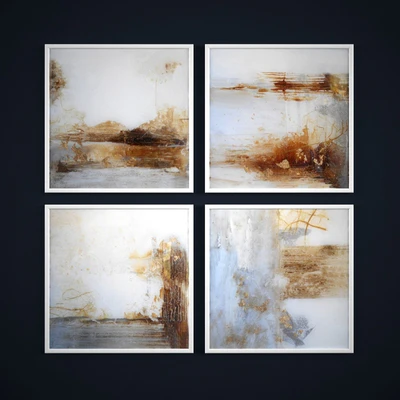 The collection of abstract paintings "Gold variations" — Ver 2