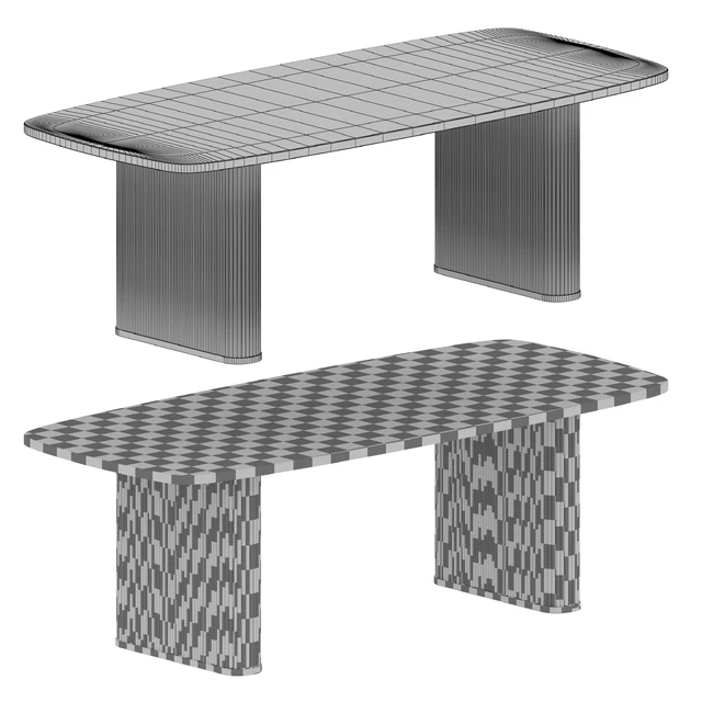 Walton Ribbed Leg Dining Table (Crate and Barrel) — Descargar