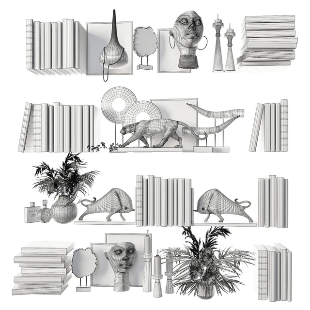 Decorative set for filling shelves 8 — Descargar