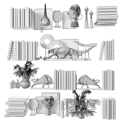 Decorative set for filling shelves 8 — Ver 2