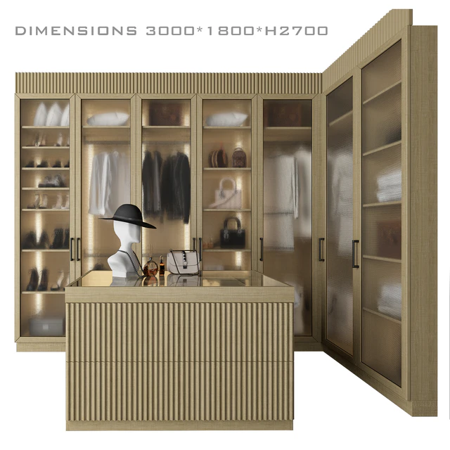 Corner dressing room with an island 3 — Descargar