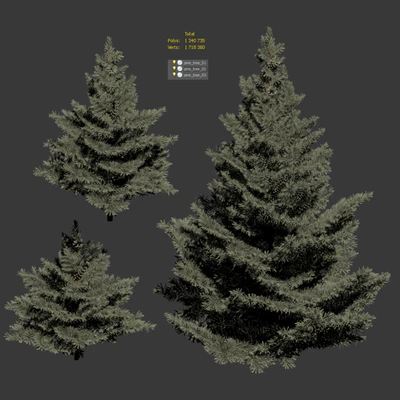 Collection of firs. 3 models — Ver 2