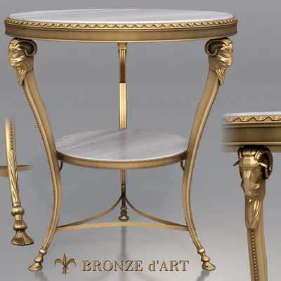 Belier 1116 Table of Bronze d'Art — Ver 1