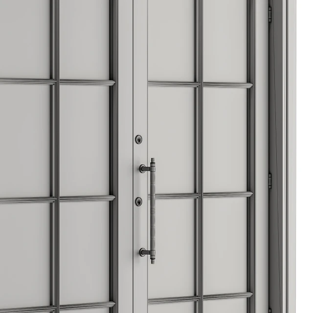 White Wooden Vintage Glass Door Set 19 — Скачать