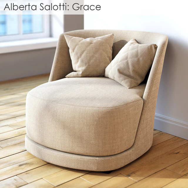 Armchair Alberta Salotti Grace — Скачать