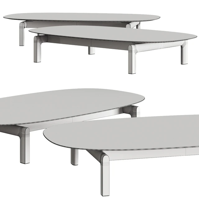 Porada Quay Ovale Center Tables — Скачать