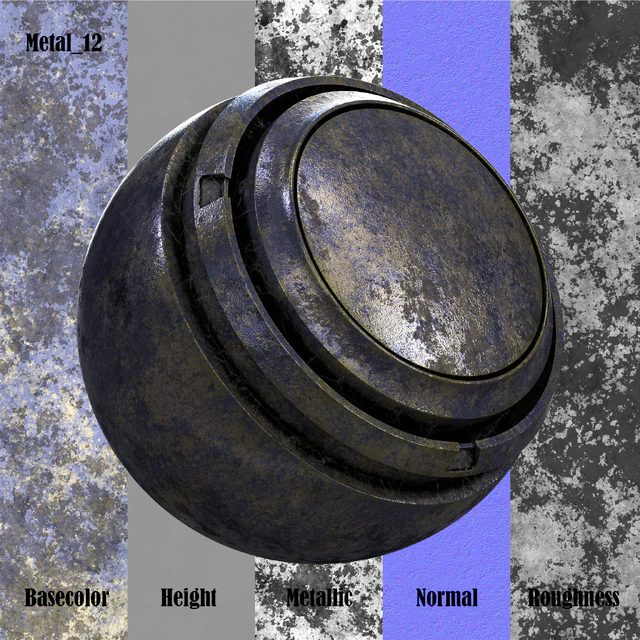 Pack Texture Metal PBR Vol 03 — Descargar
