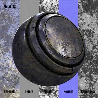 Pack Texture Metal PBR Vol 03 — Ver 3
