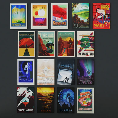 SpaceX and NASA vintage posters — Вид 2
