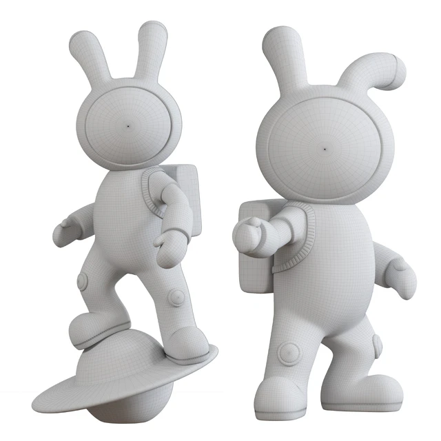 Space Rabbit sculpture — Скачать