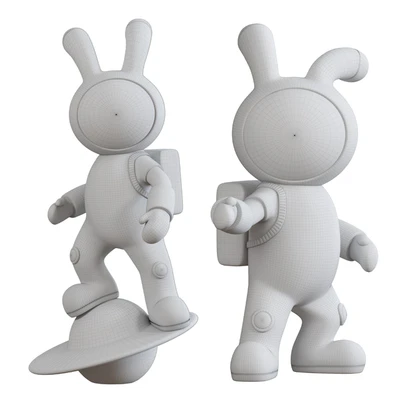 Space Rabbit sculpture — Вид 2