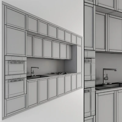 Kitchen Neo Classic - White and Wood 30 — Вид 2