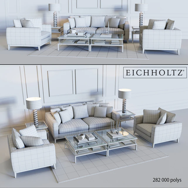 Eichholtz Sofa Principe &amp; Chair Principe — Descargar