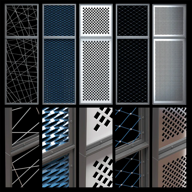 Decorative metal lattices - Rhombus — Descargar