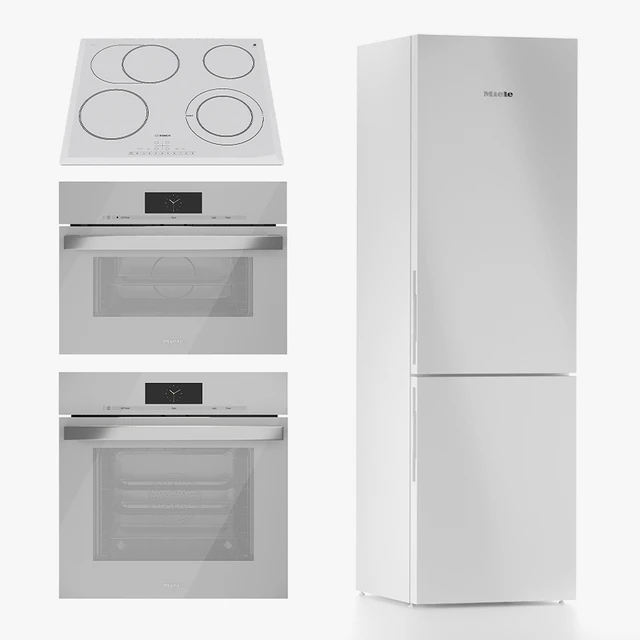 Set of household appliances Miele Bosch 03 — Descargar