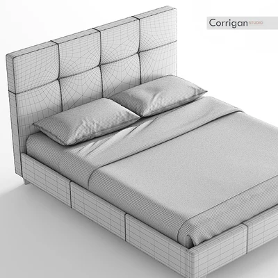 Upholstered Platform Bed Corrigan Studio — Ver 2