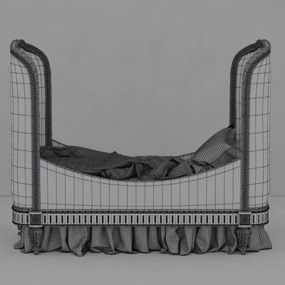 RH Belle Upholstered Toddler Bed (Antique Grey Mist) — Ver 2