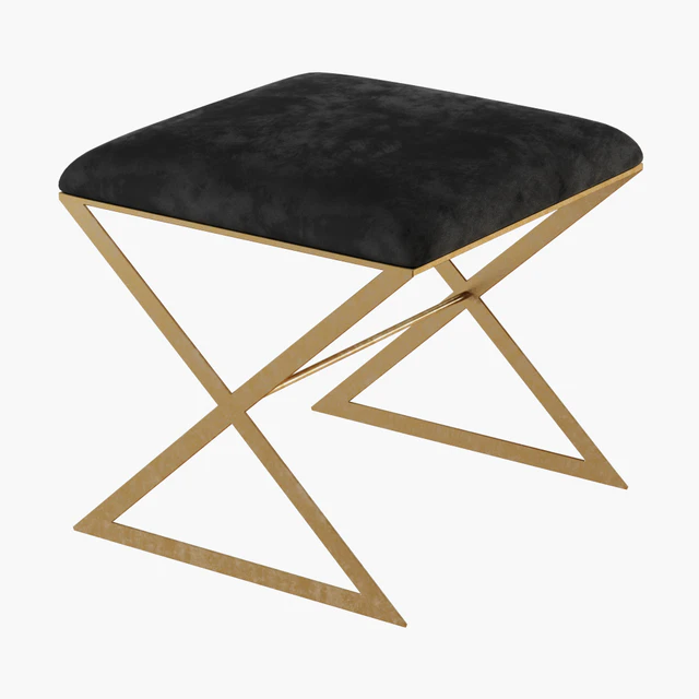 X-Side Gold Leaf Stool — Descargar