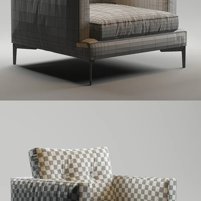 Armchair Essentiel Saba Italia Milano 2016 ESS POL B — Ver 2