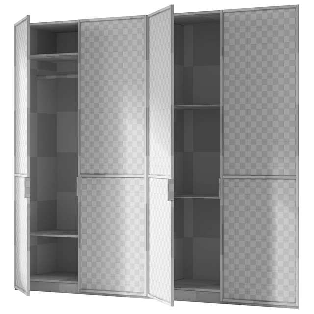 Wooden Wardrobe N003 — Скачать