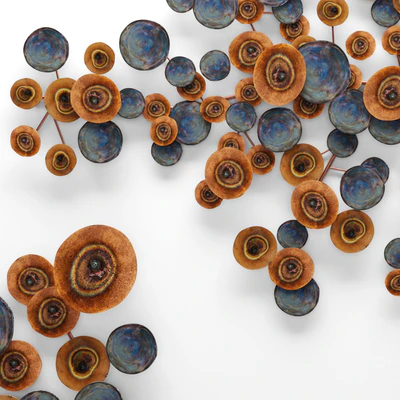 Rizzo Wall Sculpture. Arteriors, настенный декор, диски, панно, металлический — Вид 3