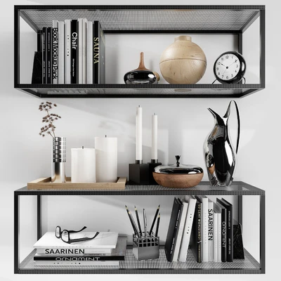 Shelves Kristina Dam with decorative filling — Ver 1