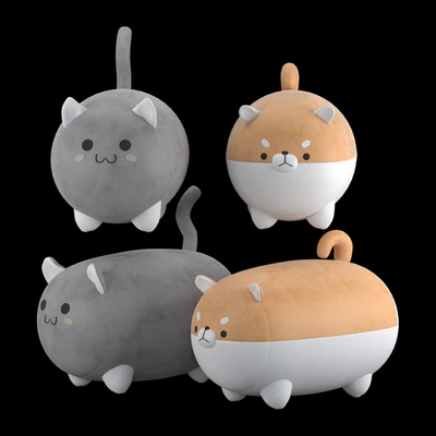 Stuffed toys cat and dog — Ver 1