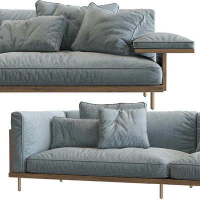 122 Belle Reeve Sofa Brass & Walnut — Ver 4